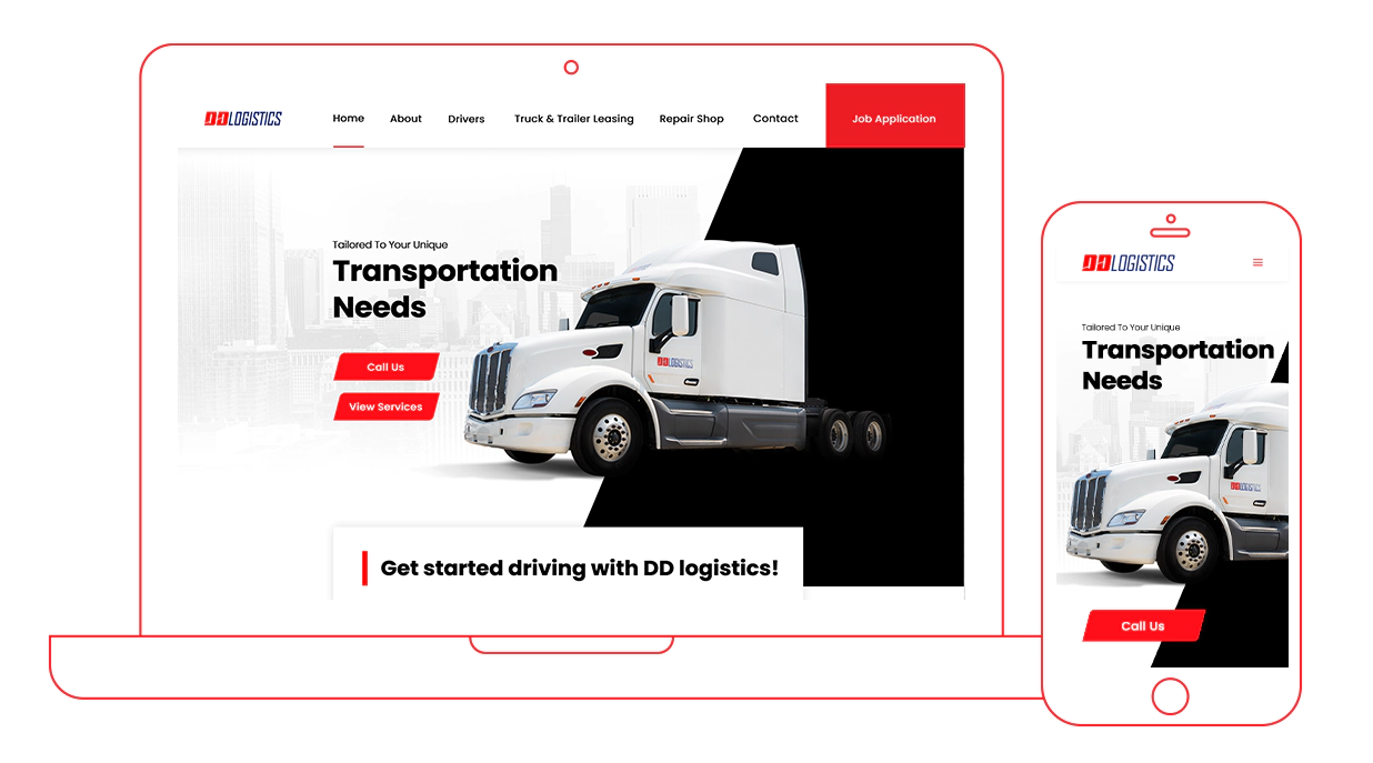 dd-logistics-website-design